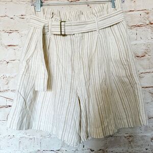 Banana Republic paper bag linen shorts